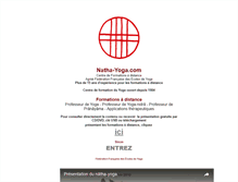 Tablet Screenshot of natha-yoga.com